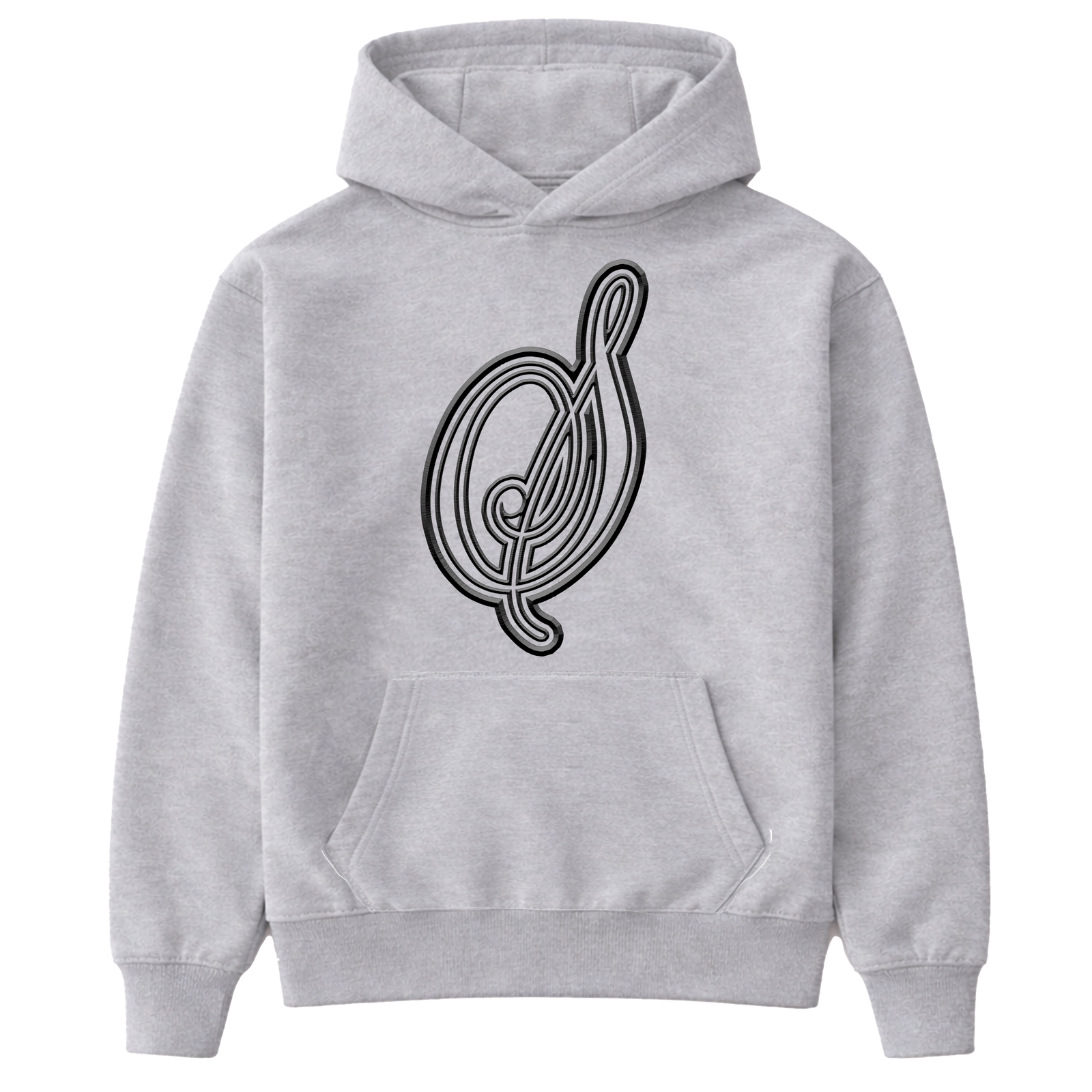 Musical Grey Hoodie Spaz